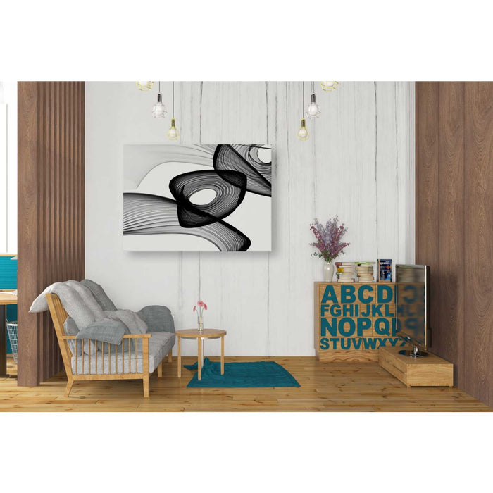 Epic Graffiti 'Abstract Black and White 22-16' by Irena Orlov, Giclee Canvas Wall Art