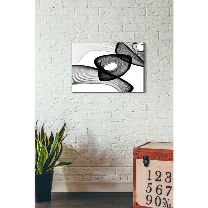 Epic Graffiti 'Abstract Black and White 22-16' by Irena Orlov, Giclee Canvas Wall Art