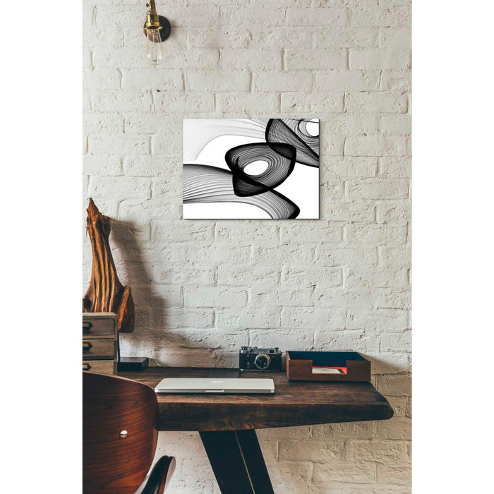 Epic Graffiti 'Abstract Black and White 22-16' by Irena Orlov, Giclee Canvas Wall Art