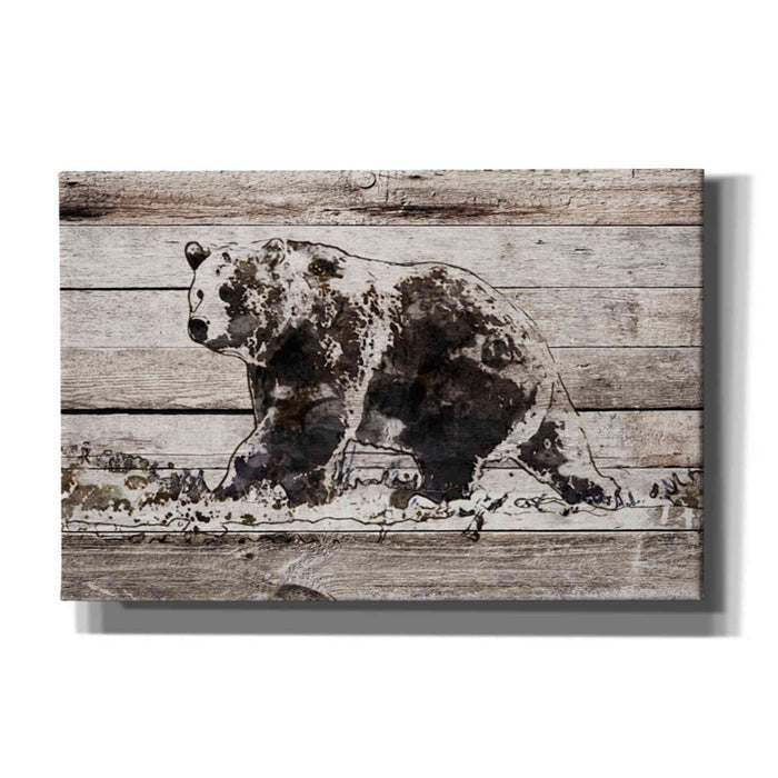 Epic Graffiti 'Black Bear 1' by Irena Orlov, Giclee Canvas Wall Art