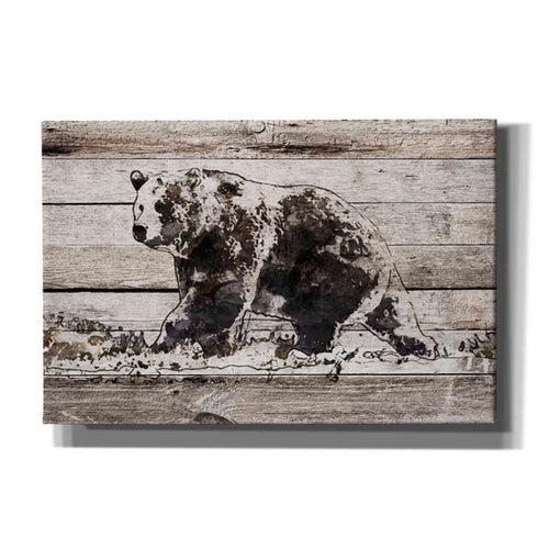 Epic Graffiti 'Black Bear 1' by Irena Orlov, Giclee Canvas Wall Art