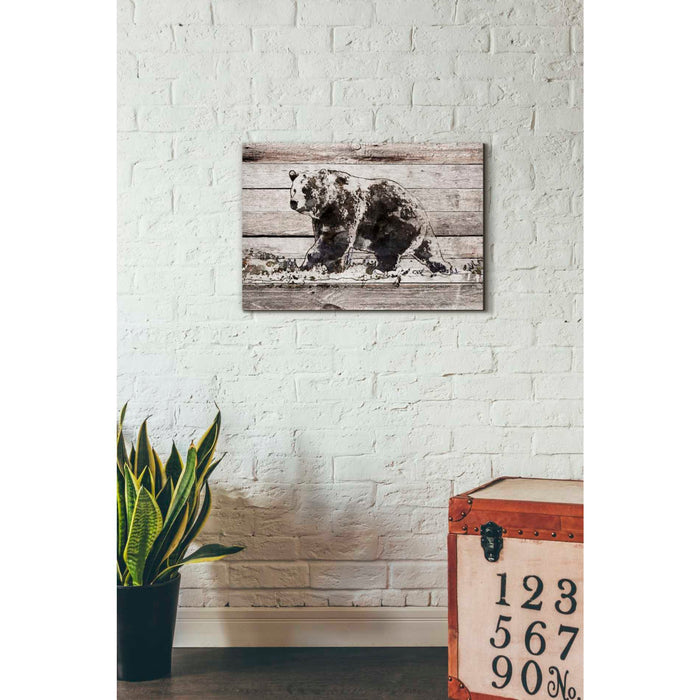 Epic Graffiti 'Black Bear 1' by Irena Orlov, Giclee Canvas Wall Art