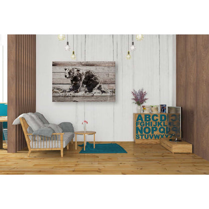 Epic Graffiti 'Black Bear 1' by Irena Orlov, Giclee Canvas Wall Art