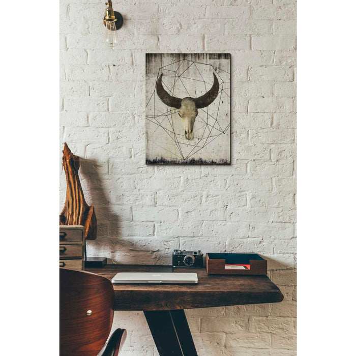 Epic Graffiti 'Buffalo Skull' by Irena Orlov, Giclee Canvas Wall Art