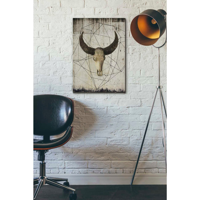 Epic Graffiti 'Buffalo Skull' by Irena Orlov, Giclee Canvas Wall Art
