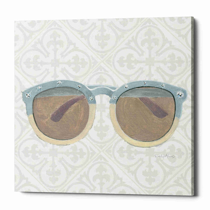 Epic Graffiti 'Must Have Fashion I Gray White' by Emily Adams, Giclee Canvas Wall Art