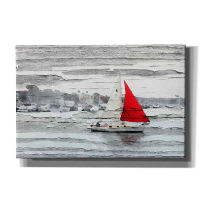 Epic Graffiti 'Scarlet Sails' by Irena Orlov, Giclee Canvas Wall Art