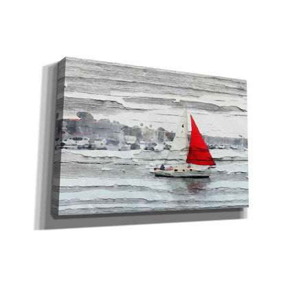 Epic Graffiti 'Scarlet Sails' by Irena Orlov, Giclee Canvas Wall Art