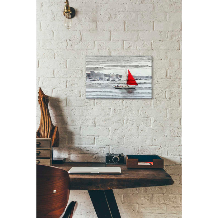 Epic Graffiti 'Scarlet Sails' by Irena Orlov, Giclee Canvas Wall Art