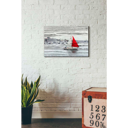 Epic Graffiti 'Scarlet Sails' by Irena Orlov, Giclee Canvas Wall Art