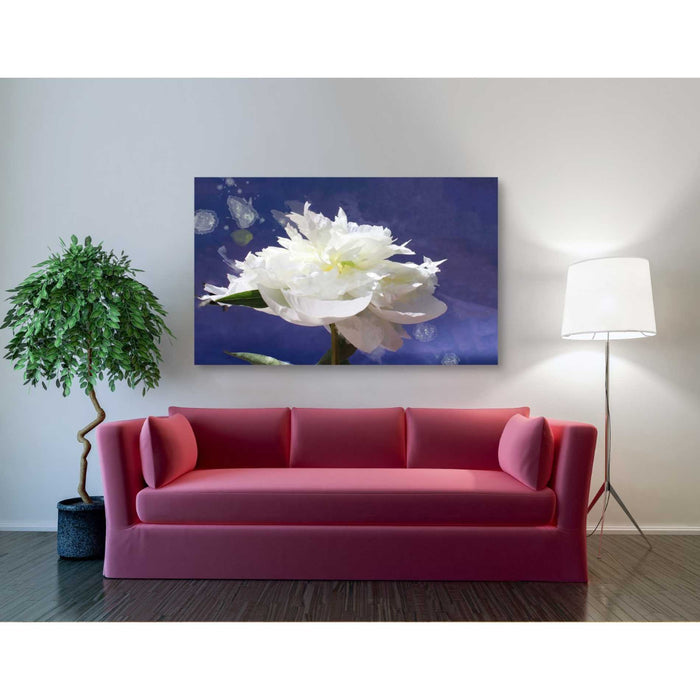 Epic Graffiti 'White Peony-Scents of Heaven' by Irena Orlov, Giclee Canvas Wall Art