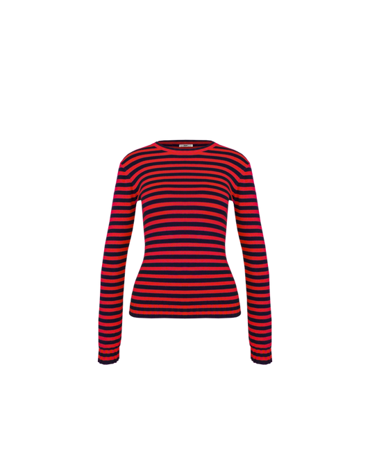 ESME LONG SLEEVE NAVY STRAWBERRY