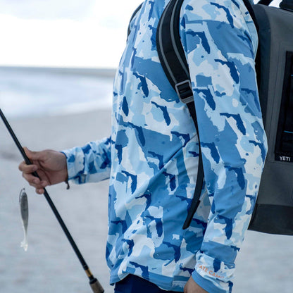 Everyday Outdoors Florida Camo - Fishing Long Sleeve Hoodie