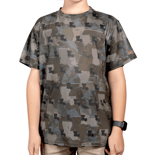 Everyday Outdoors Louisiana Camo - Kids Short Sleeve