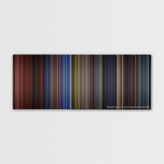 Final Destination 3 color palette canvas print: thousands of thin vertical stripes of color