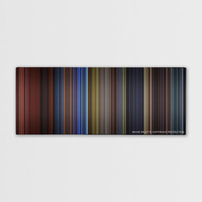 Final Destination 3 color palette canvas print: thousands of thin vertical stripes of color