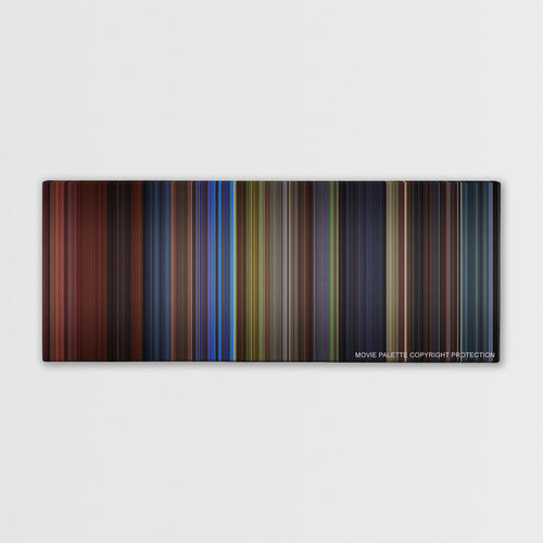 Final Destination 3 color palette canvas print: thousands of thin vertical stripes of color