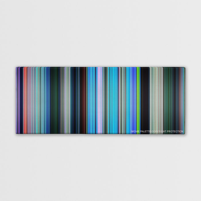 Finding Nemo color palette canvas print: thousands of thin vertical stripes of color
