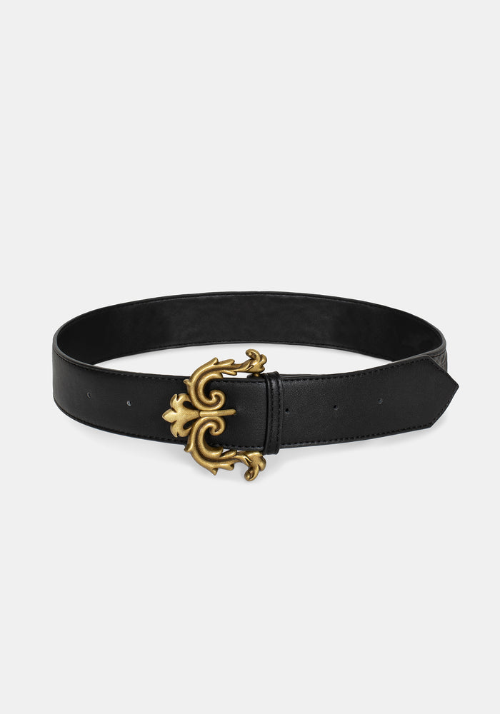 Fleur De Lis Buckle Belt
