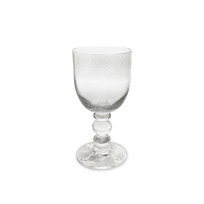 Beatriz Ball Glass French Swirl Wine — Single clear wine glass isolated on white