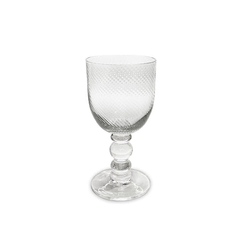 Beatriz Ball Glass French Swirl Wine — Single clear wine glass isolated on white