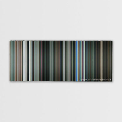 Gamer color palette canvas print: thousands of thin vertical stripes of color
