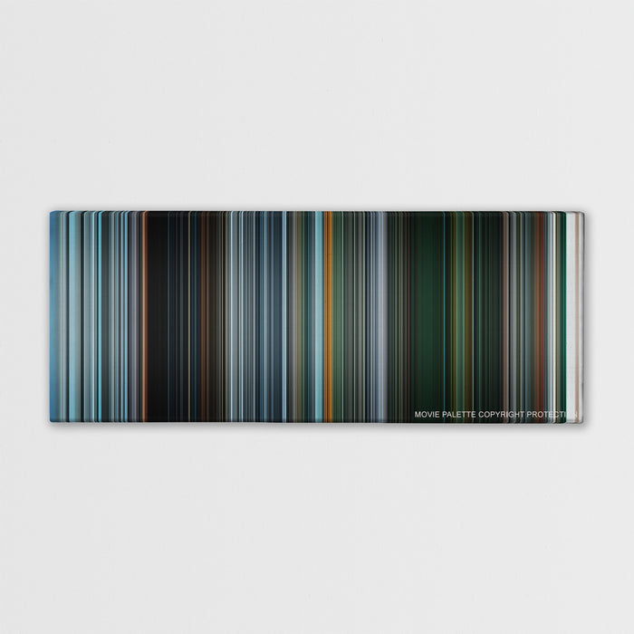 Gravity color palette canvas print: thousands of thin vertical stripes of color