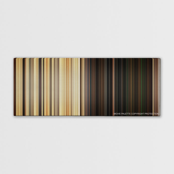 Green Zone color palette canvas print: thousands of thin vertical stripes of color
