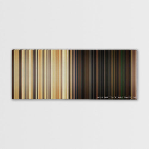 Green Zone color palette canvas print: thousands of thin vertical stripes of color