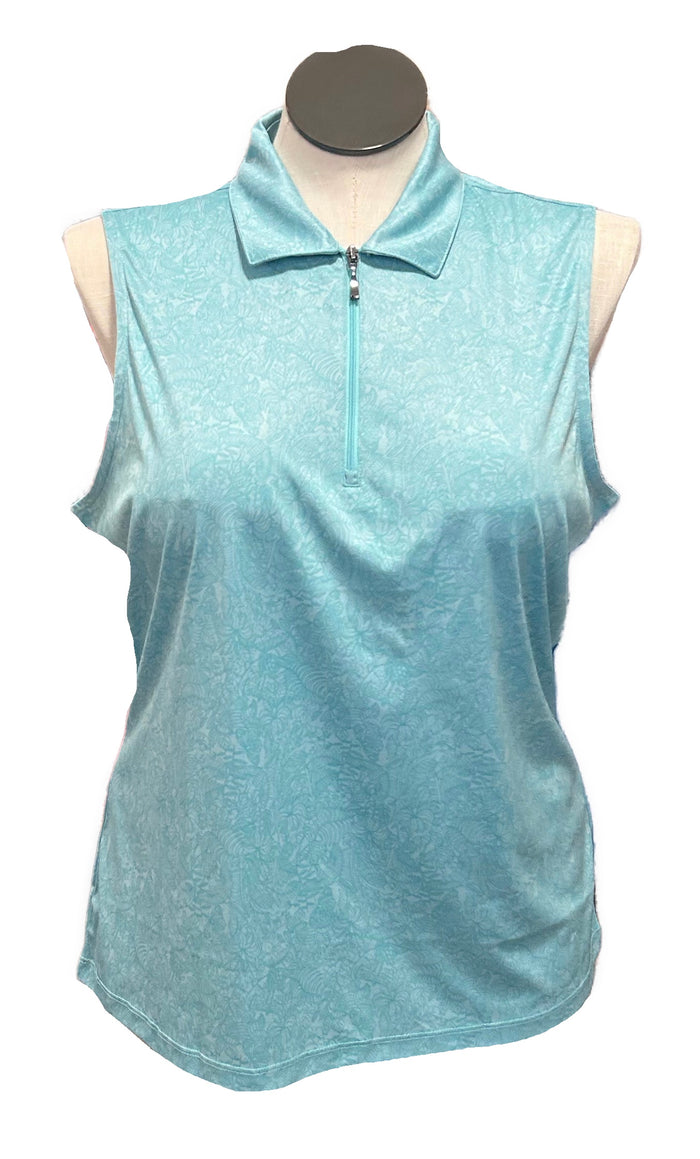 Greg Norman Women's Print Sleevless Golf Polo Size XL MSP$75