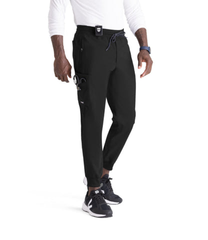 Grey's Anatomy Men's Murphy 5-Pocket Jogger Zip-Fly Scrub Pant Scrubs Grey`s Anatomy Black L Reg