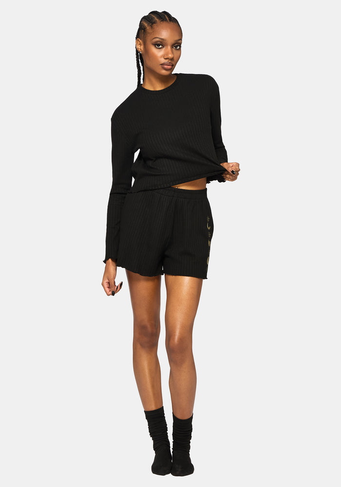 Griffinfly Embroidered Long Sleeved Pyjama Top