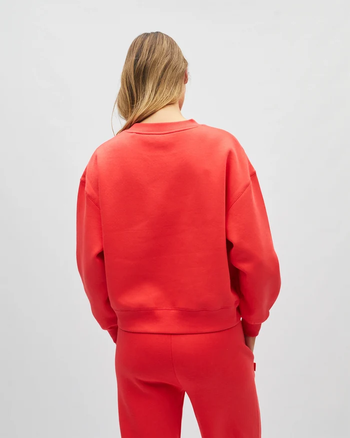 Haisley Sweatshirt Powder Red