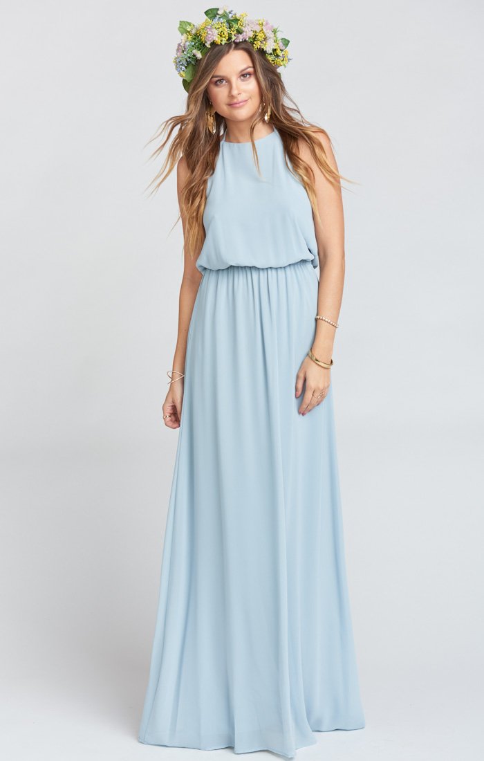 Steel Blue Chiffon