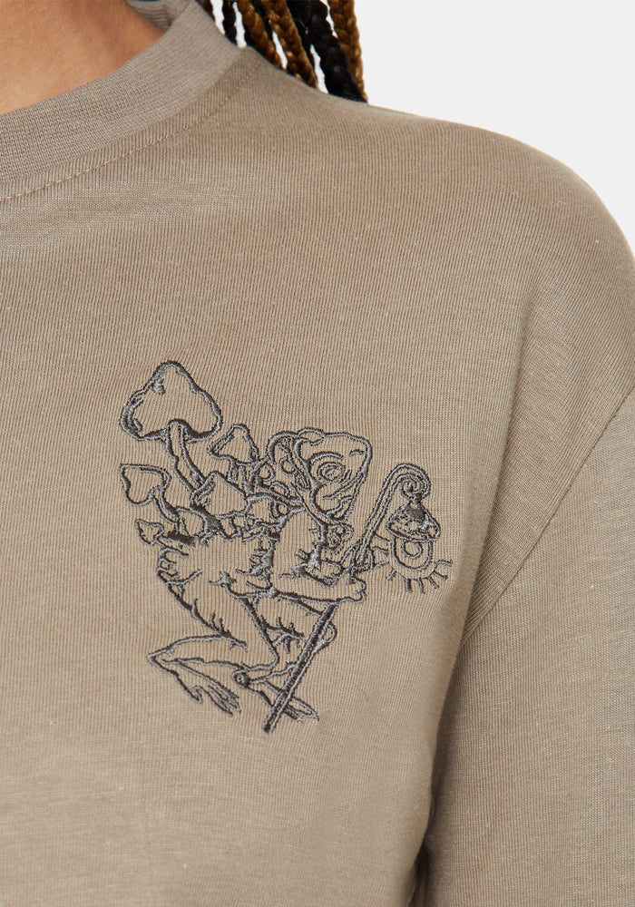 Hexborn Baba Yaga Embroidered Long Sleeve Pyjama Tee