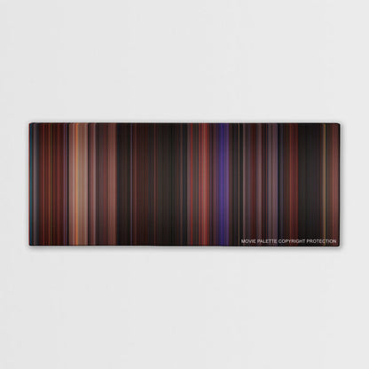 Hocus Pocus color palette canvas print: thousands of thin vertical stripes of color