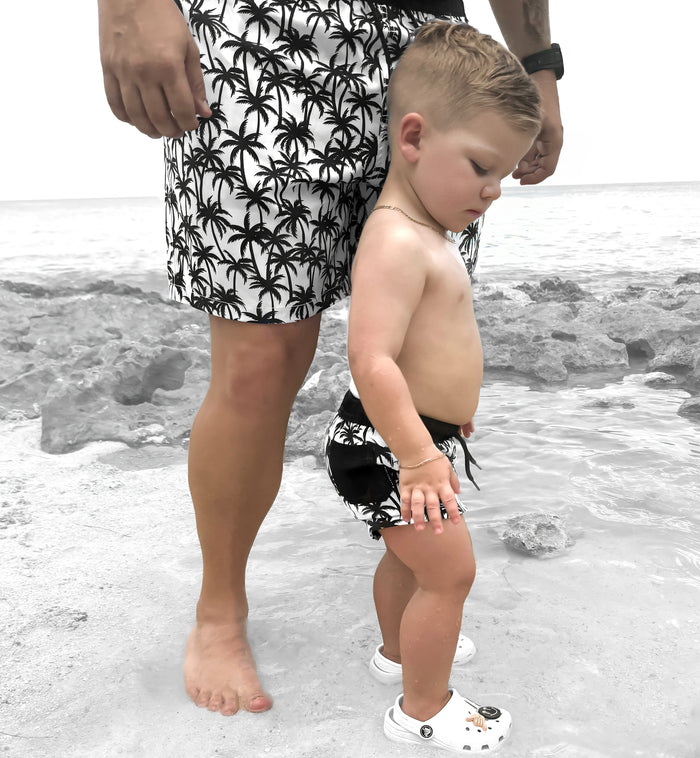 HYBRID SWIM SHORTS - PALM BEACH