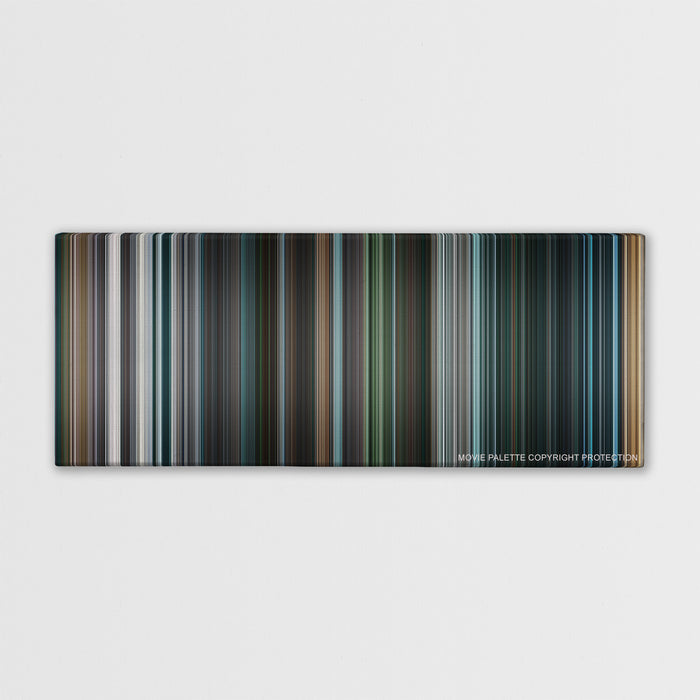I, Robot color palette canvas print: thousands of thin vertical stripes of color