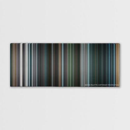 I, Robot color palette canvas print: thousands of thin vertical stripes of color