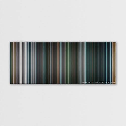 I, Robot color palette canvas print: thousands of thin vertical stripes of color