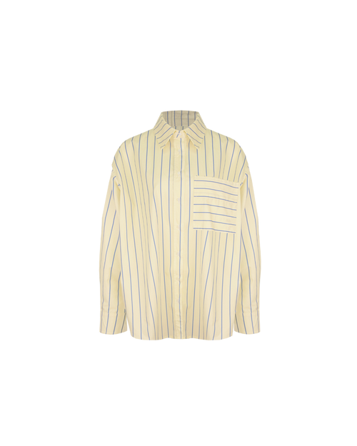 IDA SHIRT BUTTER NAVY STRIPE