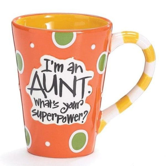 I'm an Aunt. What's Your Superpower 12 oz. Coffee Mug