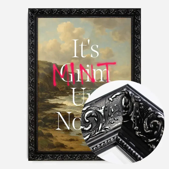 21x30cm | 8¼ x 11¾in / Black Ornate Frame