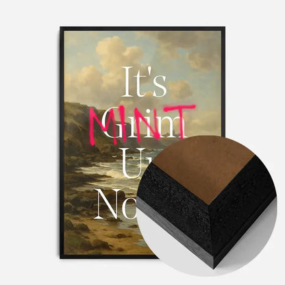 21x30cm | 8¼ x 11¾in / Black Wood Frame