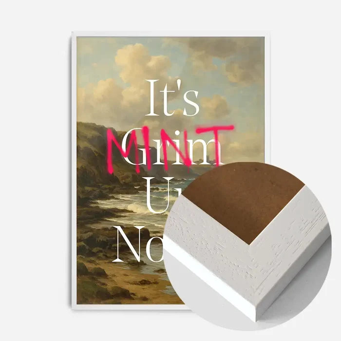 21x30cm | 8¼ x 11¾in / White Wood Frame