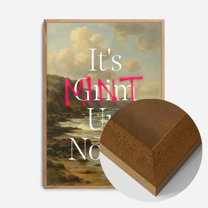 21x30cm | 8¼ x 11¾in / Oak Wood Frame