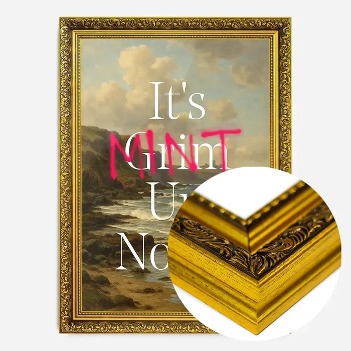 21x30cm | 8¼ x 11¾in / Gold Ornate Frame