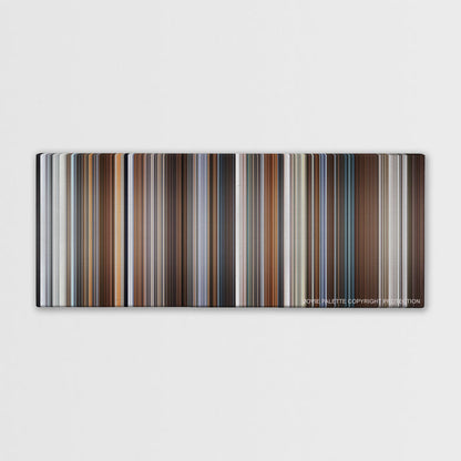 Joy color palette canvas print: thousands of thin vertical stripes of color