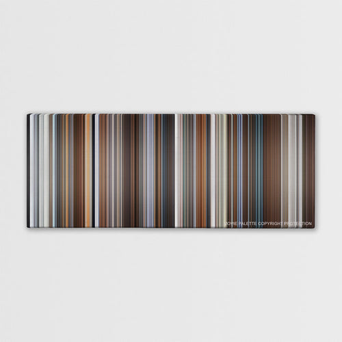 Joy color palette canvas print: thousands of thin vertical stripes of color