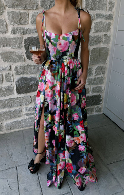 Juliet Maxi Dress ~ Moonlit Garden Gala Taffeta